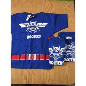 New Toddler Boys 3 Hooters Vintage T-shirt Wingman W/Detachable Cape Size Medium